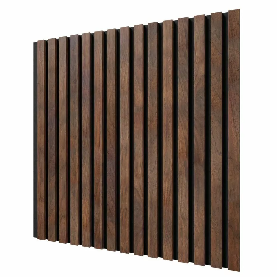 Панель акустическая. Дуб барон темный