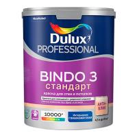 Dulux Краска Bindo 3 в/д для стен и потолков глубокоматовая (3% блеска) BW 4,5л . Глубоко матовая. 