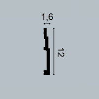 Орак Плинтус SX180 (120х16х2000мм) (16) Селект. Дюрополимер / композит